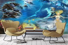 Wholesale 3d Wallpaper Cartoon Character Dream World 3d Decorative Wallpaper Living Room Bedroom Beautiful Wallpaper