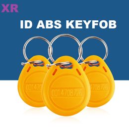 500pcs TK4100 EM4100 key fobs 125khz RFID Keychain ring for ID Identification Access Control & Security, Loyalty System