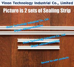 (2pcs/set) 3033992+3032339 Sealing Strip A+Strip B Set for X axis for Sodic A500W,A325,A350,A320,AQ325 Wire Cut Machine repair sealing parts
