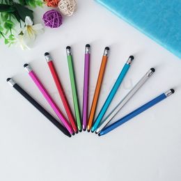 Round Dual Tips Capacitive Stylus Touch Screen Drawing Pen for Phone iPad Smart Phone Tablet PC Computer Drop Shipping