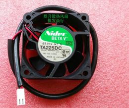 Original 6025 ta225dc m34605-55 DC12V 0.58a two-wire large air volume 6cm fan