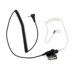 2.5mm 1 Pin Listen Only Acoustic Tube Earpiece coiled cord for Radio Mic Speaker