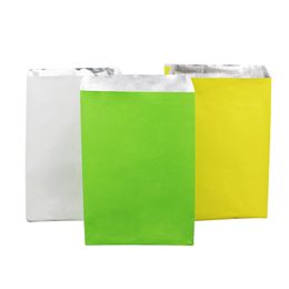 Food Paper Bags Aluminium Foil Barbecue Takeaway Package Tin Foil Bag Custom Barbecue Pouches Party Wedding Birthday LX2672