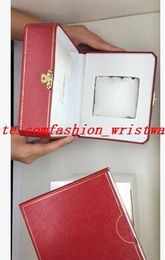 Free Ship Super Quality Luxury Mens Original Red Boxes Papers Watches Booklet Card Gift For Man Men Women Watch Boxes