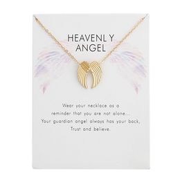 Angel Beckant Ожерелье цепочка ключицы с выпискими картами Ожерелье Женщины Ювелирные Изделия Лучший друг Персонализированный подарок