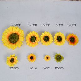 1Pcs/lot Handmade Artificial Flowers Silk Daisy Sunflower for DIY Wreath Scrapbooking Wedding Home Decoration Craft Fake Flower