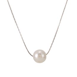 Simpatiche collane con ciondolo di perle color oro argento per le donne Ragazza catene di clavicola girocollo gioielli di moda regalo