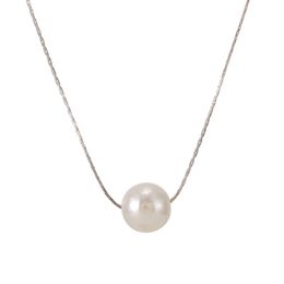 Cute Pearl Pendant Necklaces Gold Silver Color For Women Girl Clavicle Chains Choker Fashion Jewelry Gift