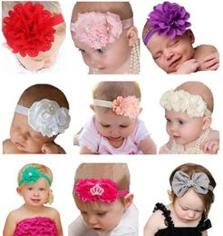 Beautiful Baby Girl Headbands With Flower Head Bands For Children Wholesale Princess Hairband Hair Headwear Mix 10 Pcs/ Lot