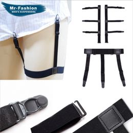 Men's Suspenders Shirt Stay Shirt Non-Slip Wrinkle Bandage Unisex Buckle-Free Elastic Adjustable Belts for Christmas Hallowmas gift