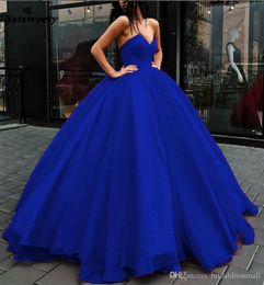 Royal Blue Black Elegant Sweetheart Long Ball Gown Quinceanera DressesTull vestido formatura Formal Prom Dresses vestidos de graduacion