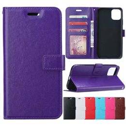 30 pcs Mix Sale Crazy Horse Grain PU Leather Wallet Phone Case for iPhone 11 Pro X XR XS Max 6 7 8 and Samsung Note 9 10 Pro S8 S9 S10 Plus