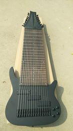 Custom Made strings Dark Black Colour electric Guitar 15 Strings China bass