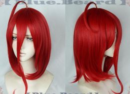 Land of the Lustrous Houseki no Kuni Cinnabar Short Red Styled Cosply Hair Wig