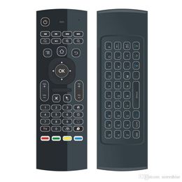 Hot selling 2.4G Remote Control mx3 backlight Mini Wireless Keyboard And air Mouse for android tv box