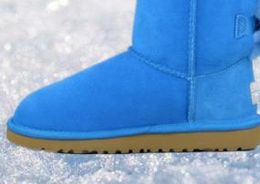 Designer-estnut black blue pink coffee designer snow fur boot womens ankle knee shoes