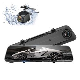 12" stream media camera rear view dashcam car DVR recorder Huawei high quality chip 2K video recording 2Ch 170° + 140° wide view angle