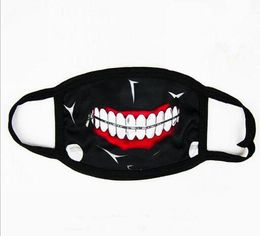 Tokyo Ghoul Kaneki Ken Horror Halloween Cosplay Mask, Winter Anti-Dust Cotton Funny Warm Face Mask Mouth Muffle fast shipping