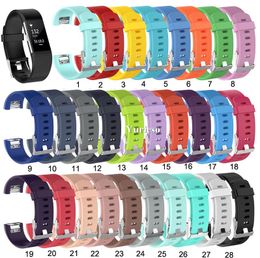 silicone watch band For Charge 2 watch Replacement silicone strap Wristband bracelet For Charge 2 smart watch Accessory Factory Sale