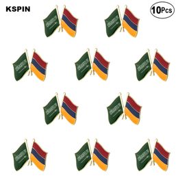 Saudi Arabia &Armenia Lapel Pin Flag badge Brooch Pins Badges 10Pcs a Lot