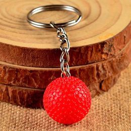 Fashion-Golf Key Chains Ball Multiple Colour Casual Sporty Style Men Women Teenager Keyring Keychain Accessories