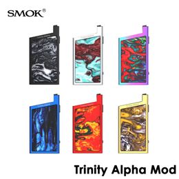 fire colors UK - SMOK Trinity Alpha Mod Built-in 1000mAh Battery Square Box Mod With Open Pod System Big and Fire Button 6 Colors 100% Authentic