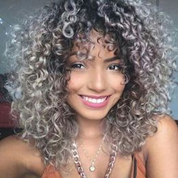 best wig styles UK - Synthetic Cheap Wigs Afro Kinky Curly Wig Short Wigs Cosplay Wigs For Afica Black Woman Best seller hot style