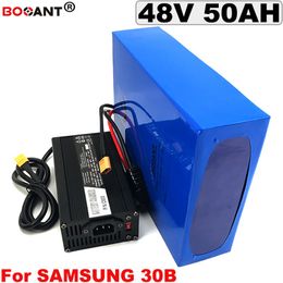 48V 50AH Electric Bicycle Lithium battery 48V E-bike battery for Bafang BBSHD 1000W 2000W 2500W Motor +5A Charger Free Shipping