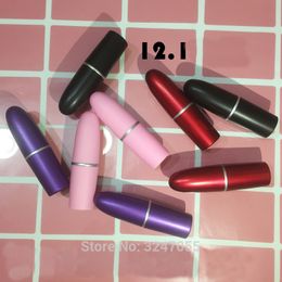 50pcs 12.1mm Elegant Empty Pink Lipstick Tubes, DIY Plastic Women Beauty Lip Balm Container, Cosmetic Lip Rouge Sub Bottle