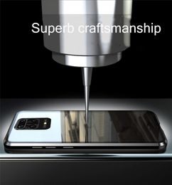 -Per Xiaomi redmi Nota 9s 9 Pro Max cassa del telefono Double Sided Glass Full Cover 360 magnetica adsorbimento intelaiatura del metallo della montatura