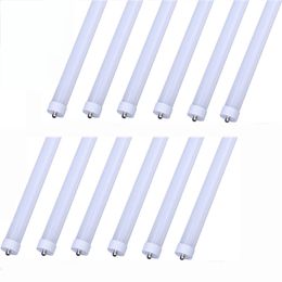 CNSUNWAY LIGHTING T8 8FT LED Bulbs Ballast Bypass 45Watt,4800Lumens 4000K Daylight Glow Frosted Cover FA8 Single Pin LED Tube Light 12-Pack