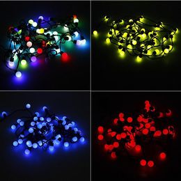 Christmas led Light outdoor 5meter 50 LED String Lights RGB balls Round lamps waterproof for Garden Wedding Xmas Decoration lights