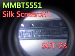 triode transistor UK - 100pcs lot Triode Transistor MMBT5551 2N5551 SOT-23 Silk Screen:G1 0.6A 180V