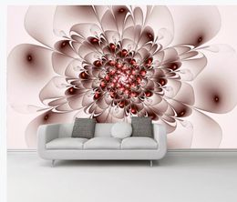 3D Wallpaper Modern fashion hand painted elegant flower Living Room Wallpaper 3D Painting TV background wall