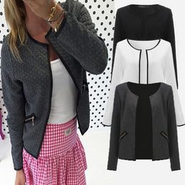 Plus Size Autumn Plaid Women Thin Coats Short Jacket Casual Slim Long Sleeve Blazers Cardigans Female Outwear Suits S-4XL