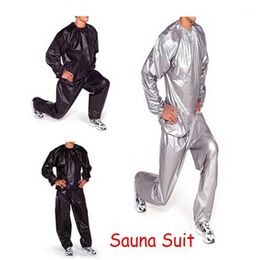 Man Woman Unisex Fitness Slimmer Slim Exercise Workout Sweat Sauna Suit Hot Sale Loss Weight Sauna Suit Set1