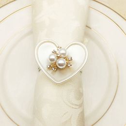Heart-shaped Napkin Rings Napkin Buckle European-style Hotel Restaurant Decoratio