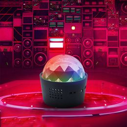 Mini RGB Crystal Magic Ball DJ Disco Ball LED Stage Light Portable Car Indoor Atmosphere Lights USB Christmas Laser Projector Club Party