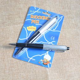 Promotion Stylo a bille fantaisie de Choc electrique Cadeau de jouet de choc E9