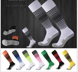 Wear-resistant and high elasticity soccer match thicker towel stockings, sweat-absorbing and skid-proof sports stockings