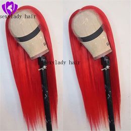13*4 orange/blonde/media brown/pink Colour Straight Synthetic Lace Front Wig For Black/African Women Brazilian Lace Wig