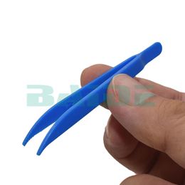 Mini Disposable Plastic Tweezers for Children DIY Handwork Crafts Small Beads Forceps Wholesale 12000pcs/lot