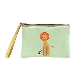 Canvas Cash Coin Purse,Red And White Fish Print Make Up Bag Zipper Small Purse Wallets