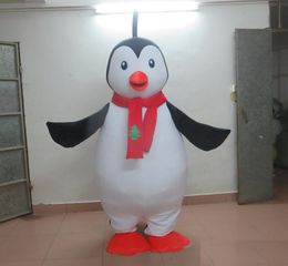 2019 High Quality Hot the Santa Penguin Mascot Costume Christmas Adult to Wear for Fun