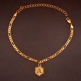 A-Z Initial Letter Anklet for Women Fashion Alphabet Jewelry Gifts Foot Chain Girl