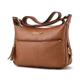 2020 new soft leather mother bag handbag bag shoulder messenger bag