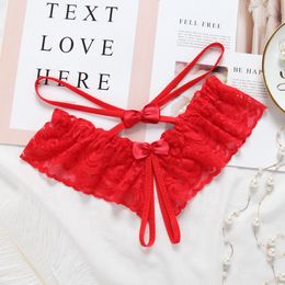 Women's Sexy Lingerie hot erotic open crotch Panties Porn Lace transparent crotchless underwear underpants sex wear g-string