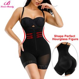 Lover-Beauty Full Body Shaper Tummy Control Shapewear Underbust Slimming Butt Lifter Control Panties Postpartum Body Girdle T200529