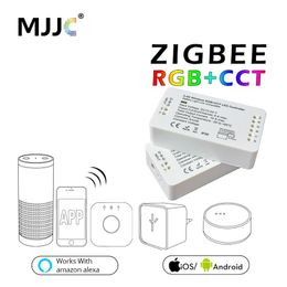 ZIGBEE Led Controller Echo compatible Smart led controller RGBCCT/WW/CW compatibility aleax plus le and many gateways
