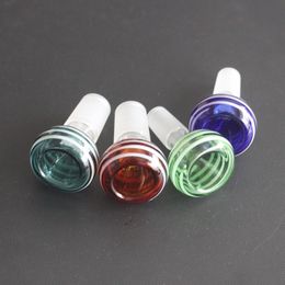 Colourful Glass Bowls For Bong Hookahs 14mm 18mm Male Joint for Bongs Water Pipes Rigs High Quality Universal Bowl